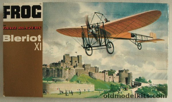 Frog 1/72 Bleriot XI Trail Blazers Issue with Stand / Flag / Figures, F173 plastic model kit